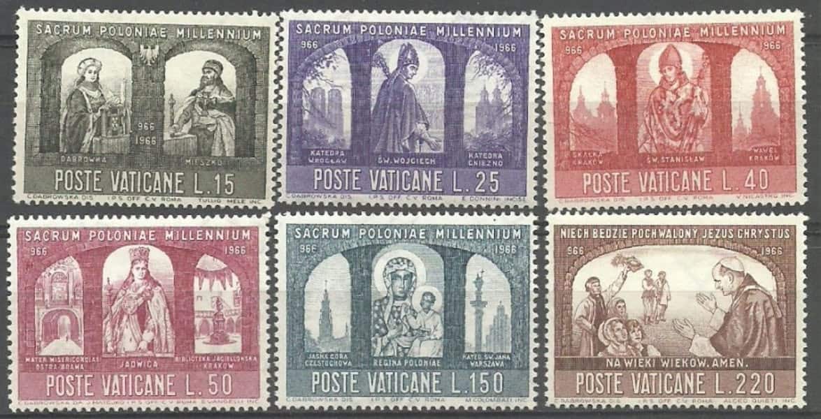 Tem Vatican 1966 – Bộ tem sưu tầm 45ca