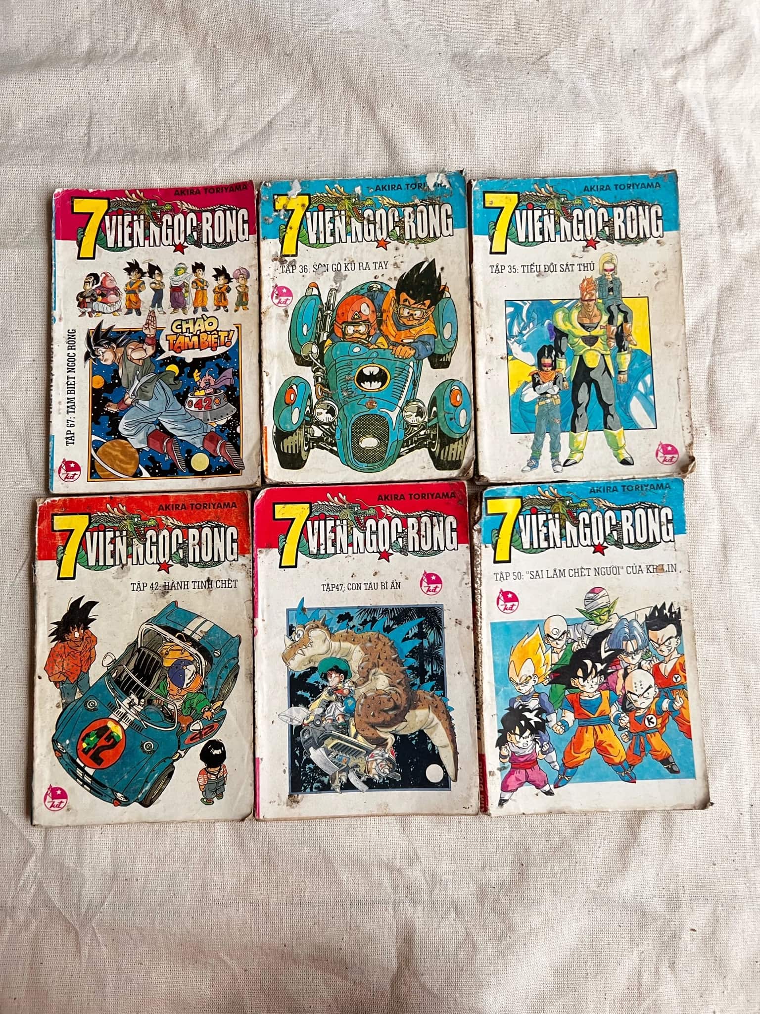6 quyển lẻ 7 viên Ngọc Rồng - Akira Toriyama-