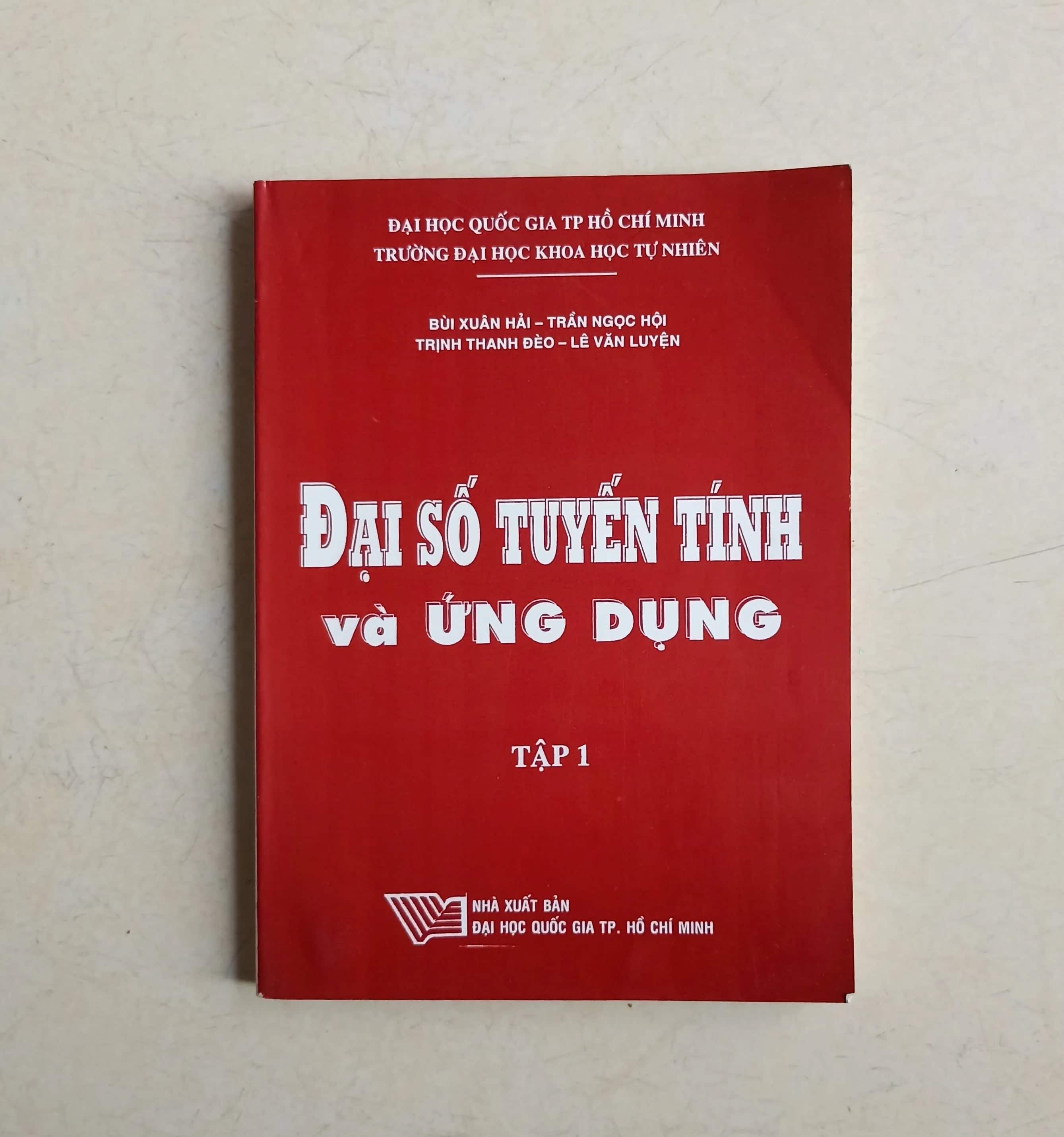 Đại số tuyến tính & ứng dụng 