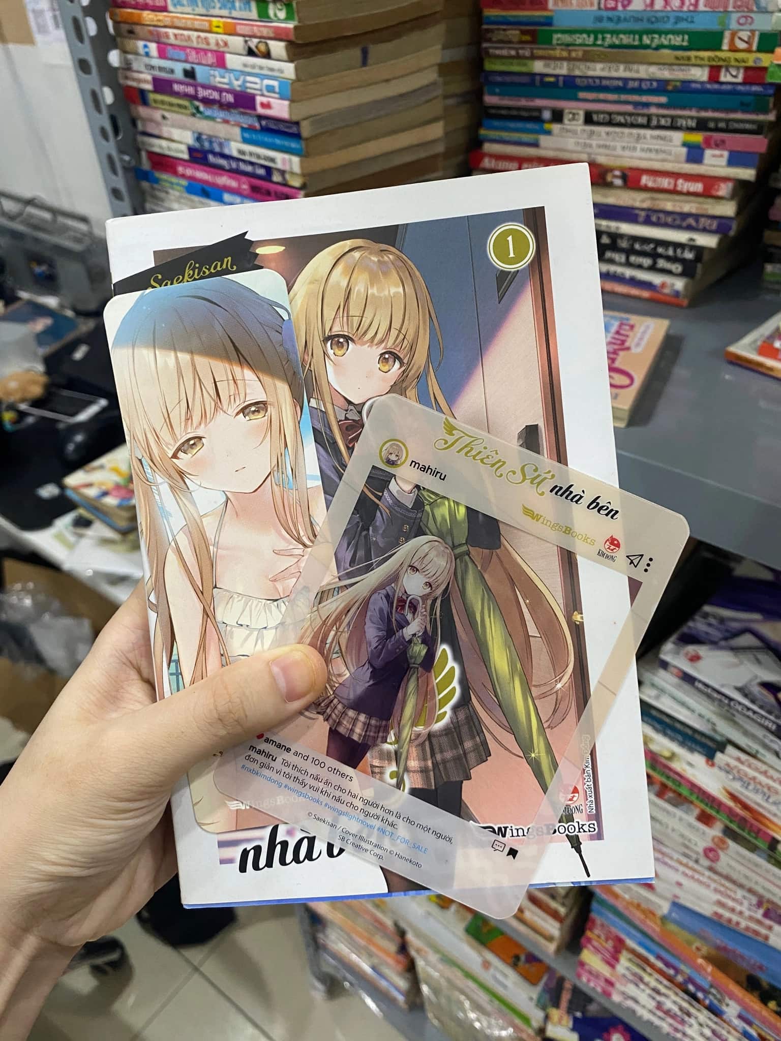 Truyện Thiên Sứ Nhà Bên (tập 1) tặng bookart , card cứng như ảnh