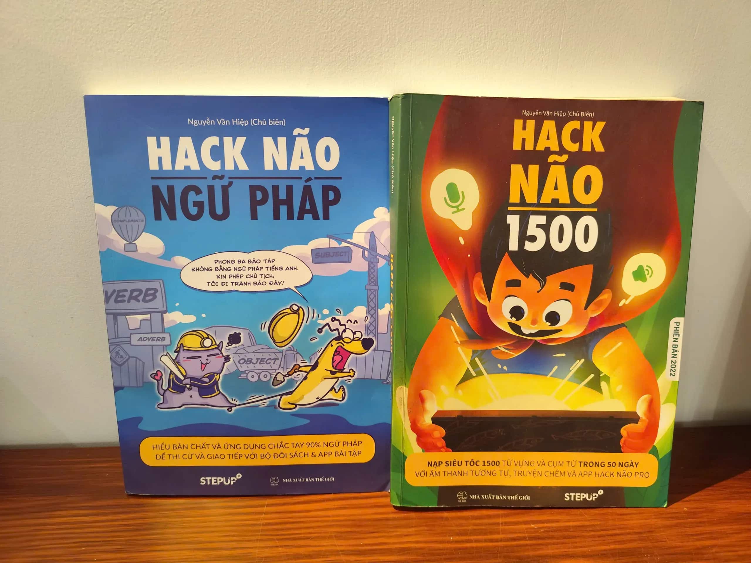 Combo 2 Cuốn Hack Não 1500 và Hack Não Ngữ_Pháp