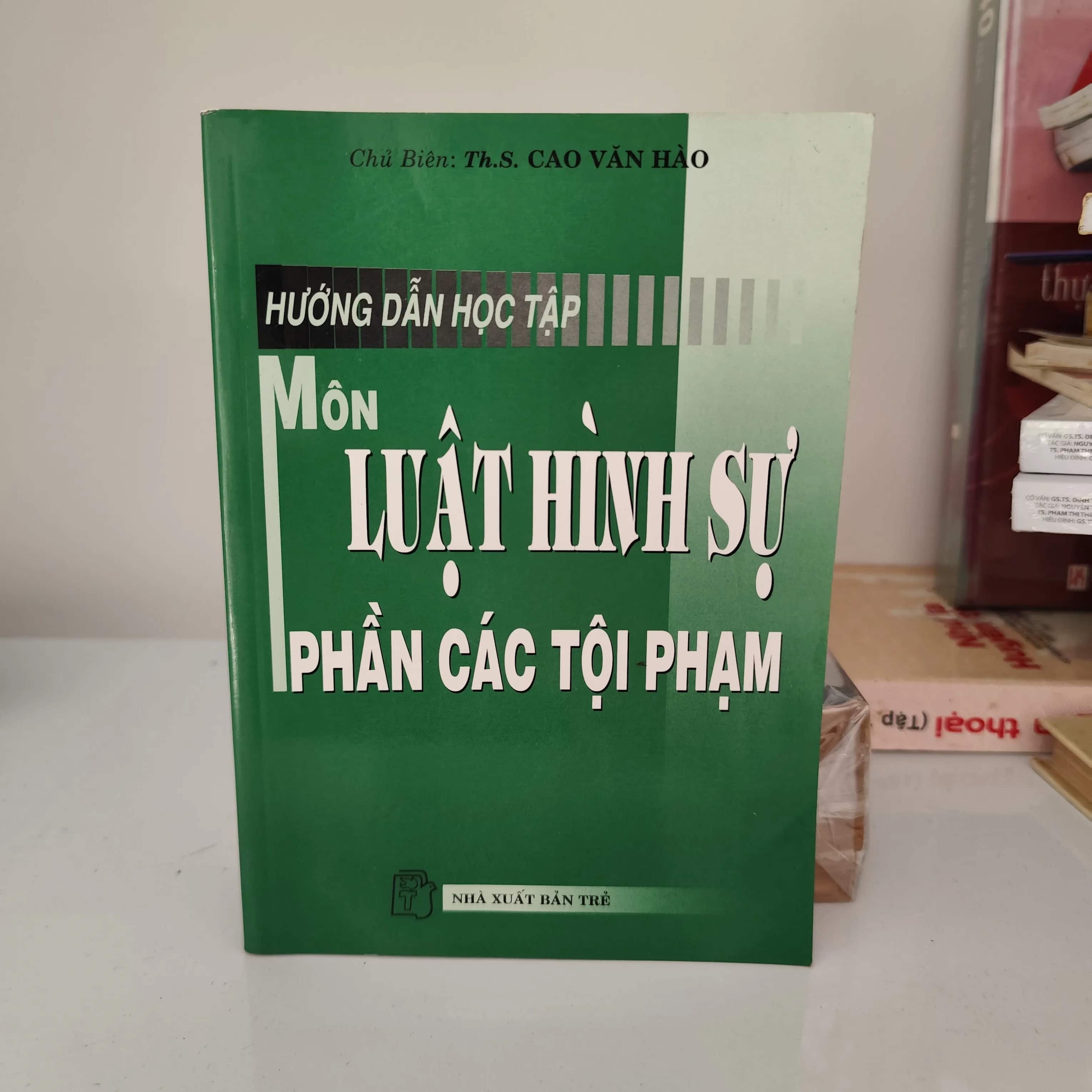 Hướng dẫn học tập môn luật hình sự phần các tội phạm