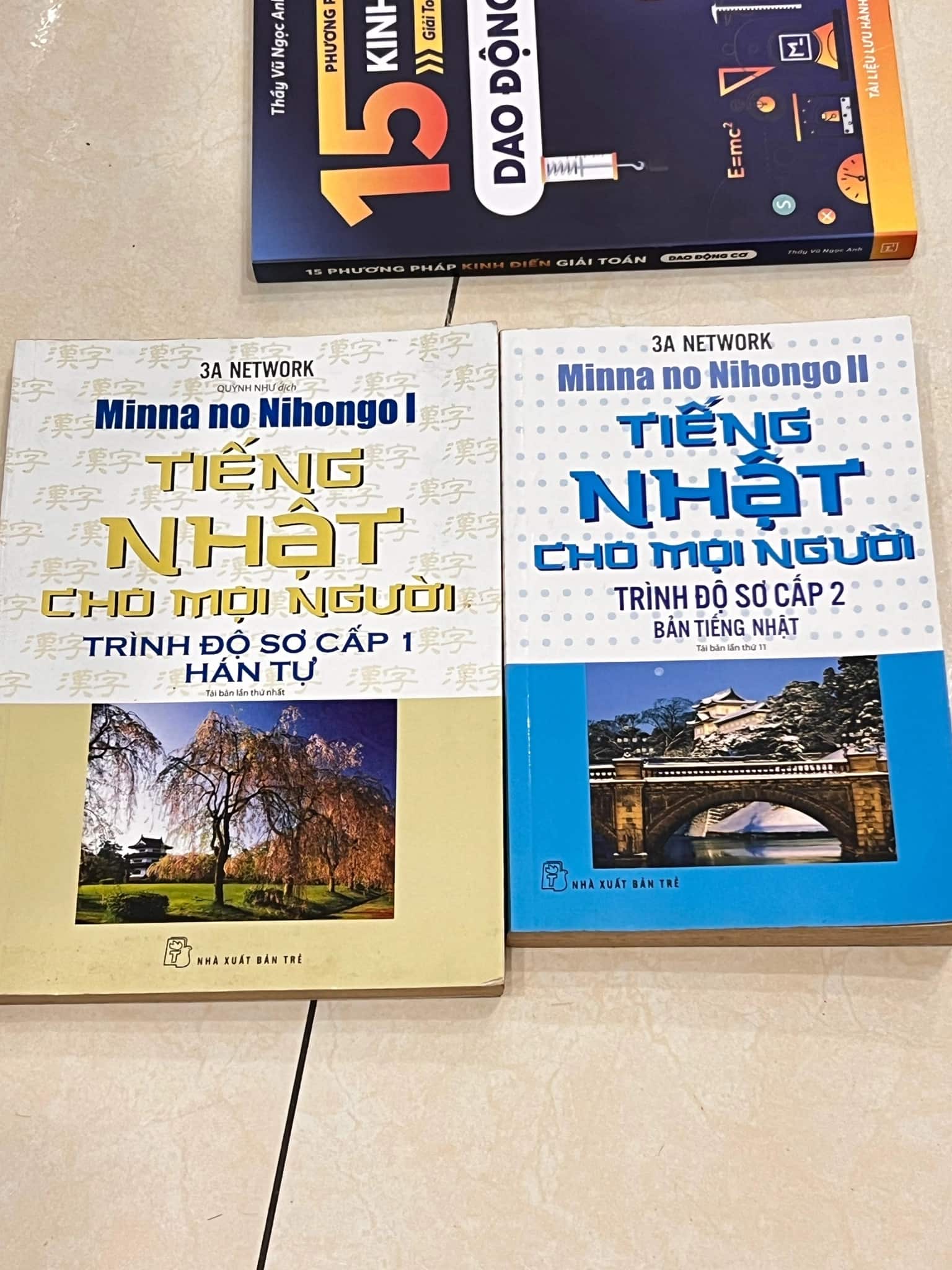 Combo sách tiếng nhật sơ cấp 1 và 2