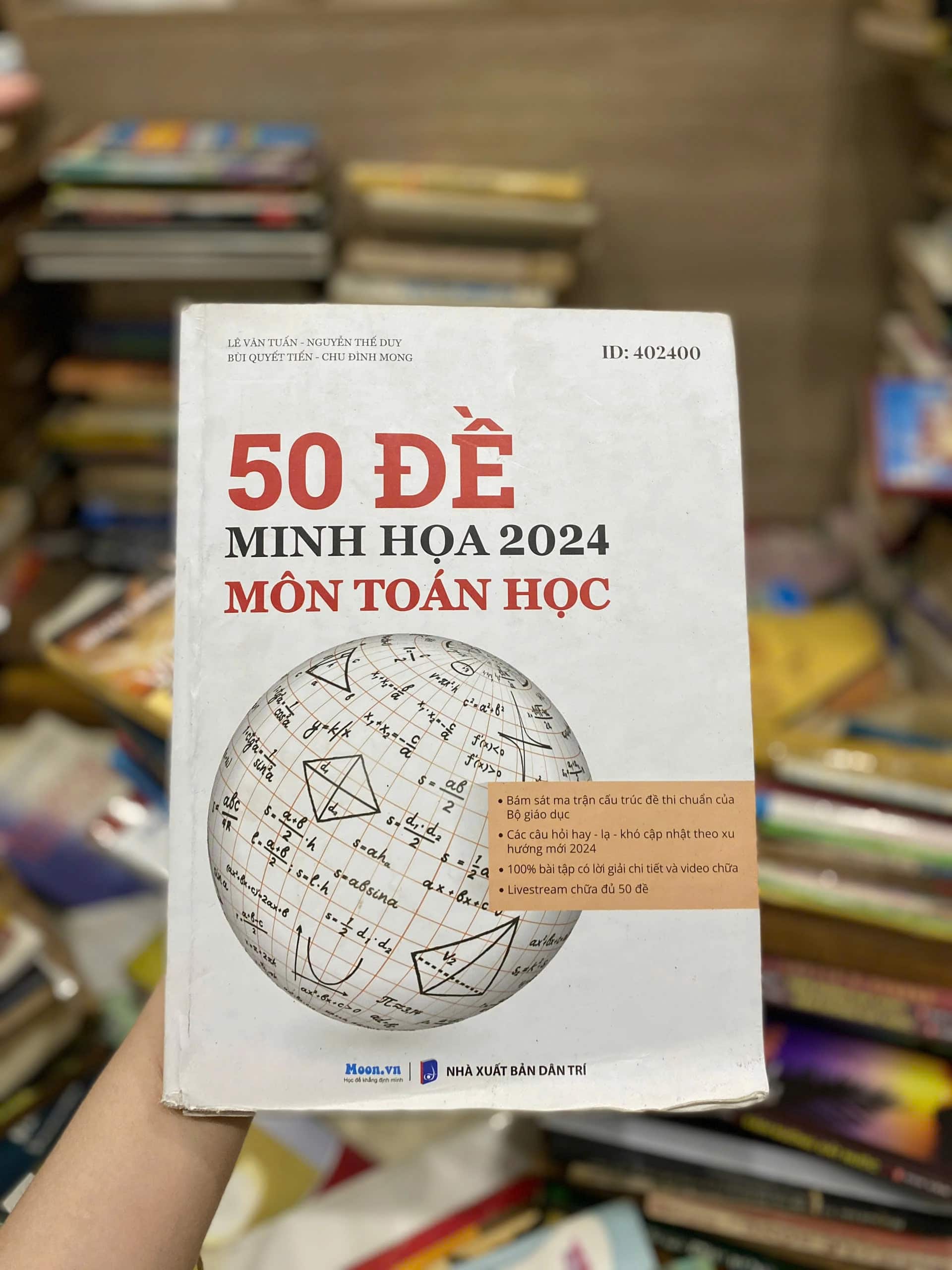 50 Đề minh hoạ 2024 môn Toán học