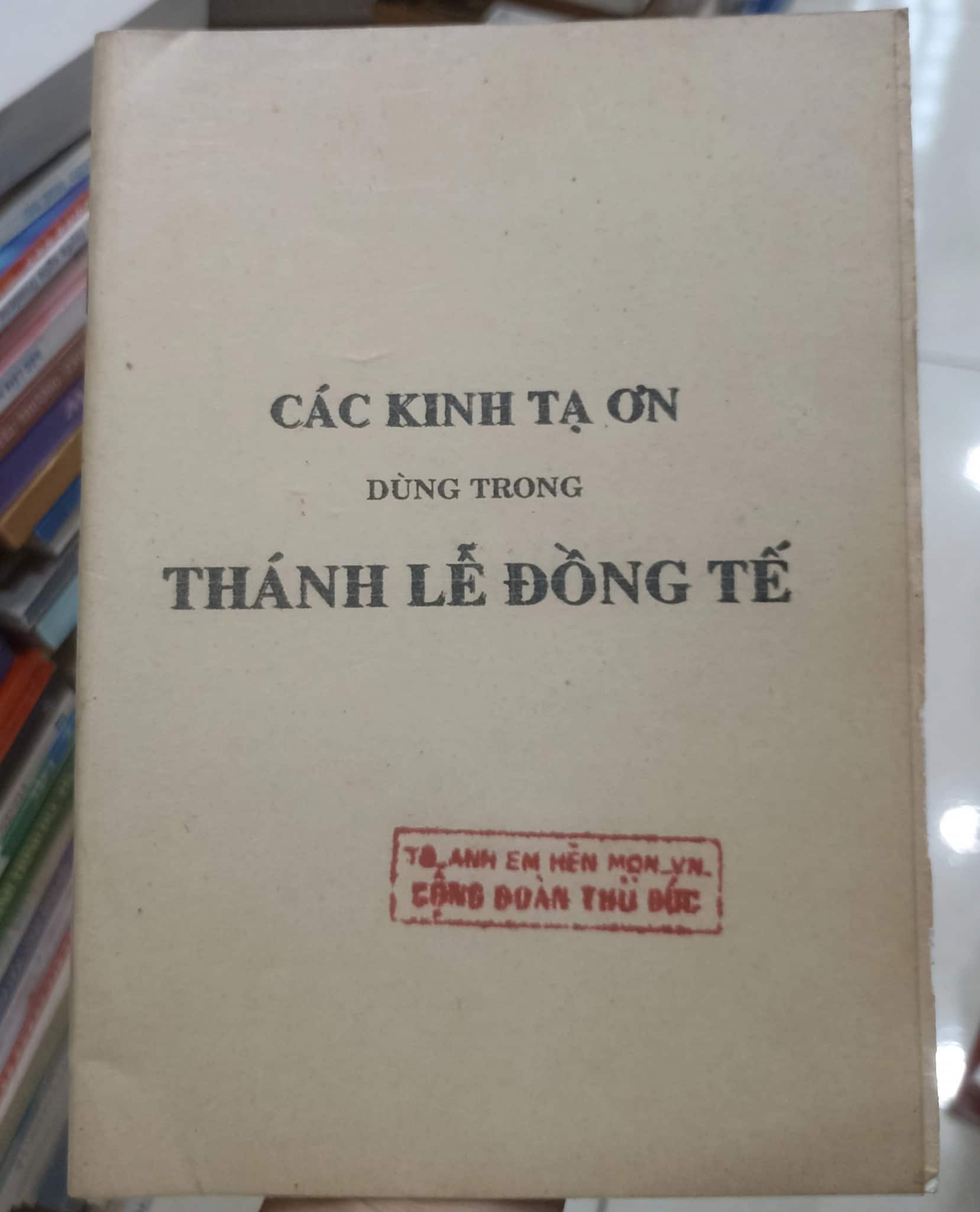 Các kinh tạ ơn dùng trong thánh lễ đồng tế 
