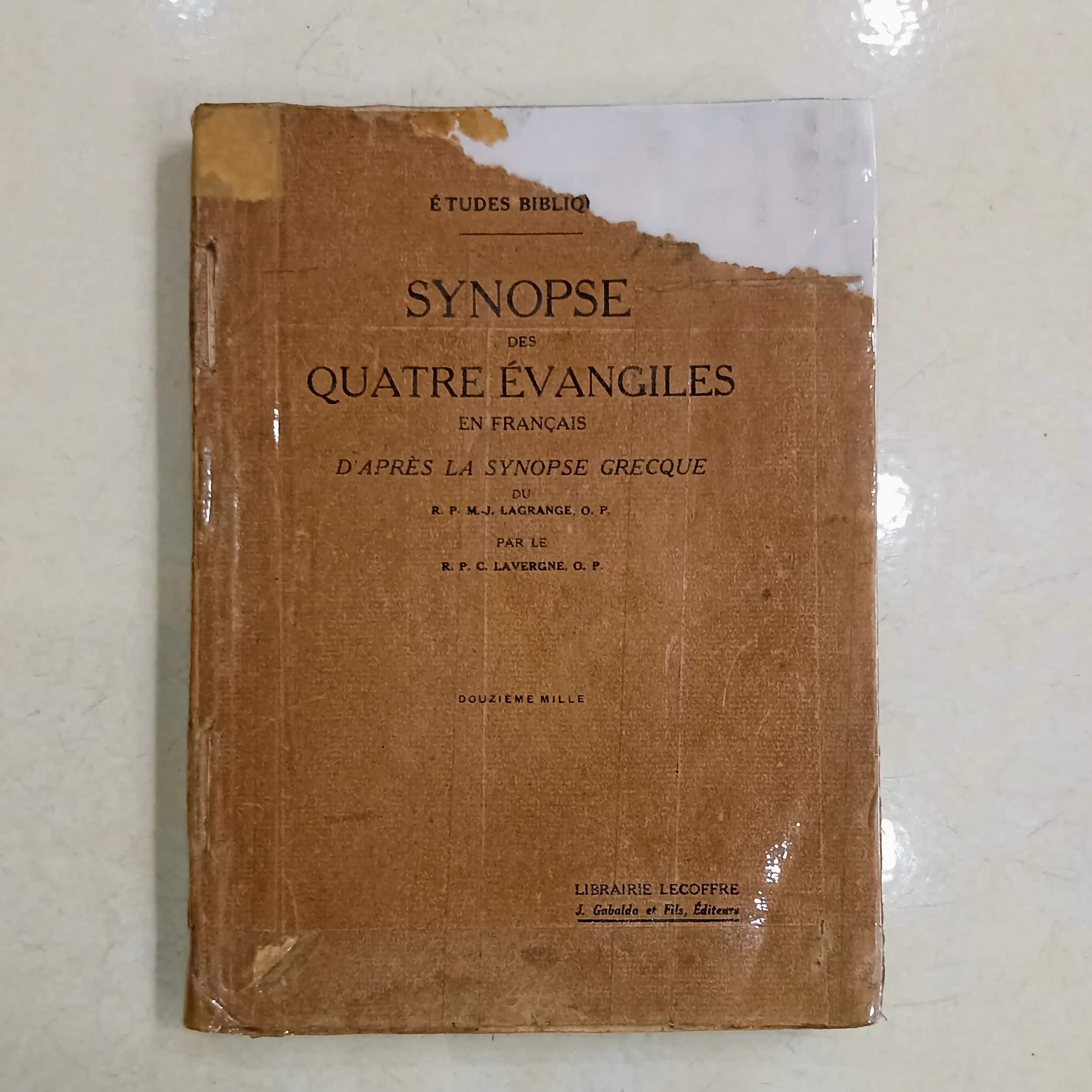 Synopse Des Quatre Evangiles 