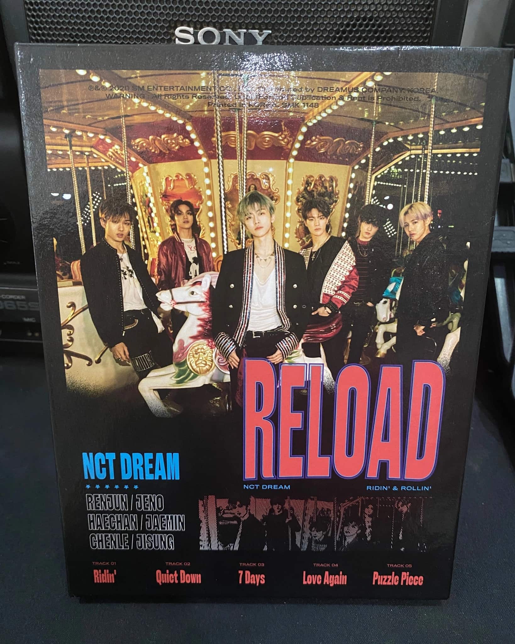 Nct Dream mini album Reload đã khui seal, kèm đĩa