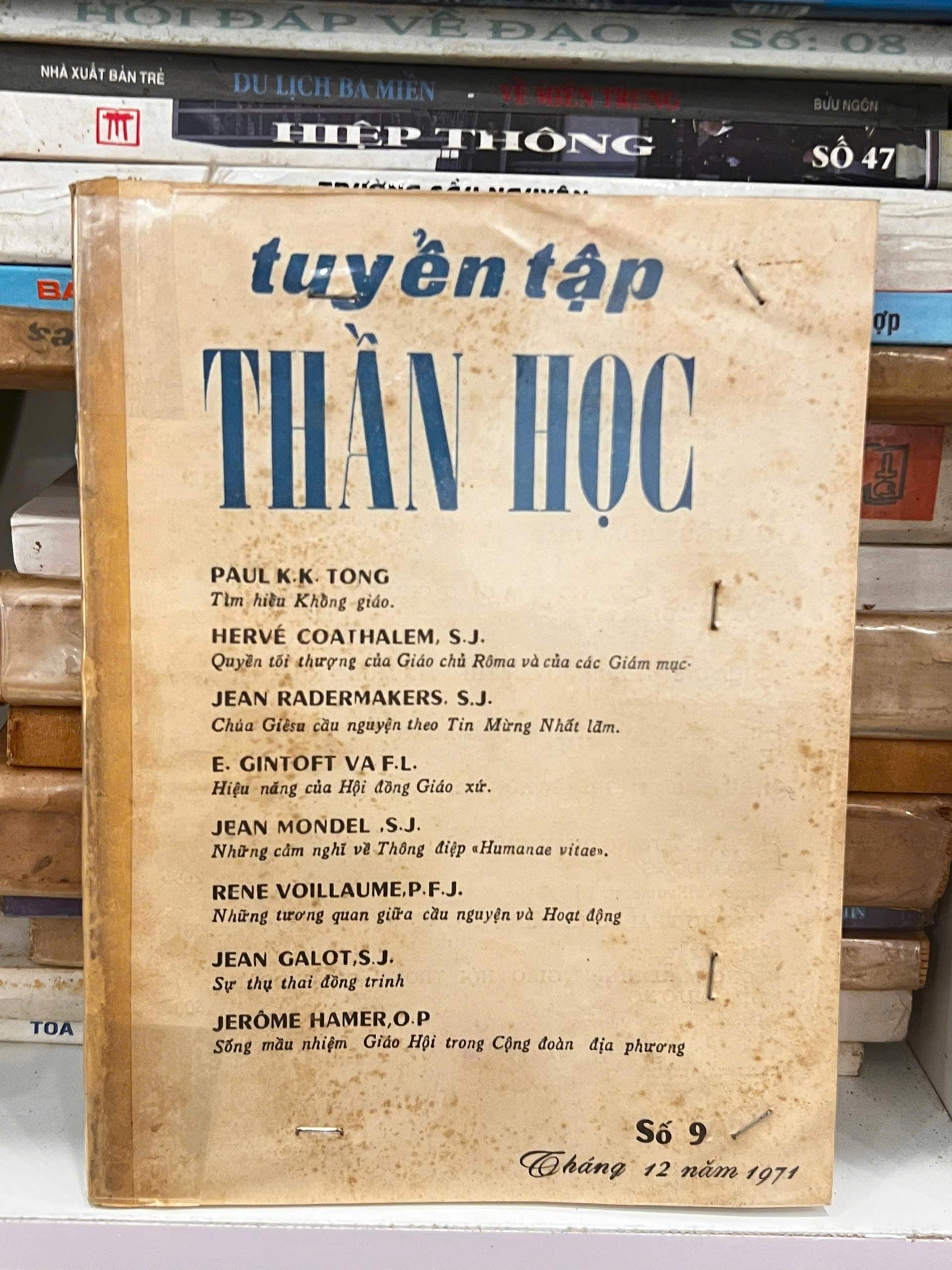 Tuyển Tập Thần Học Số 7, 9.