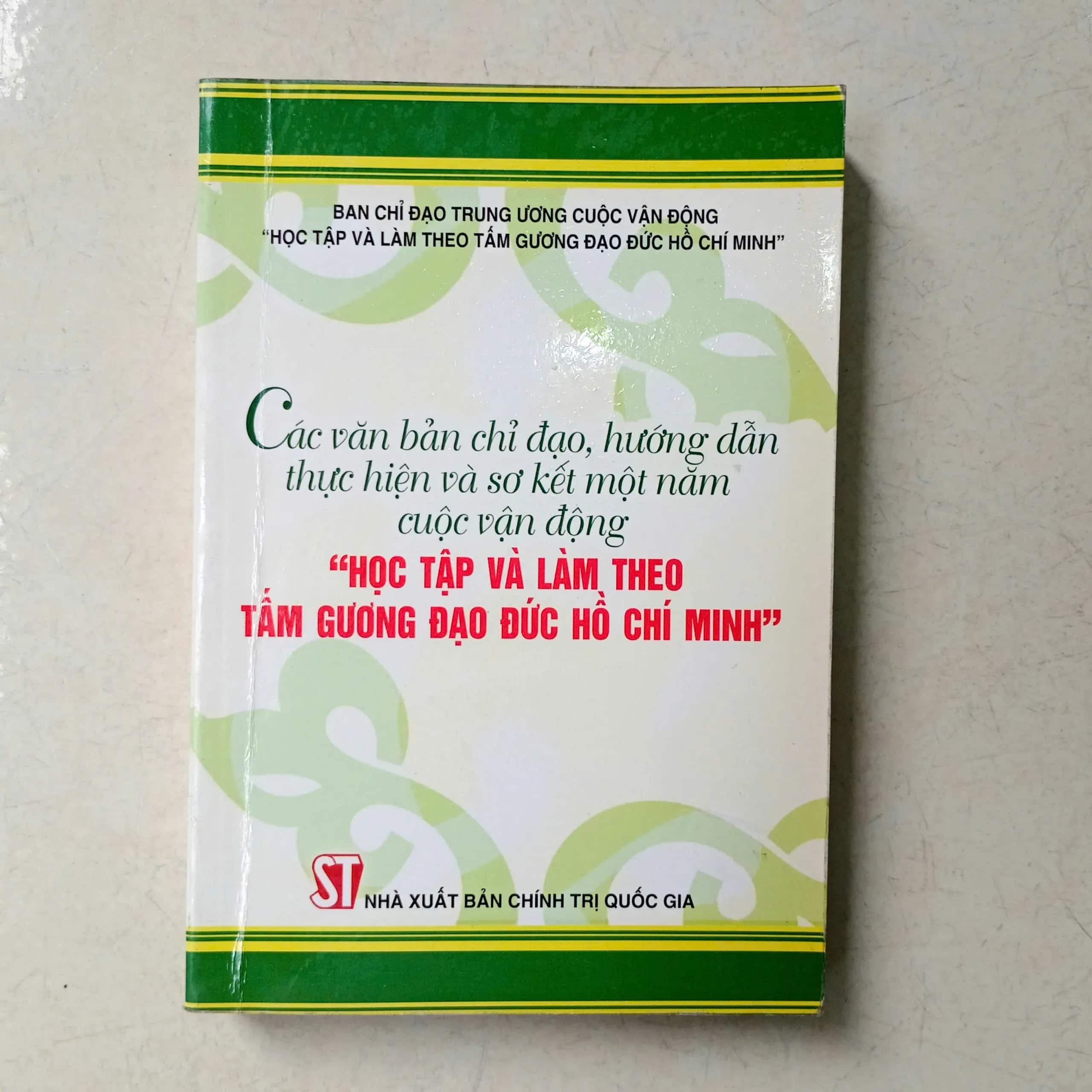 Các Văn Bản Chỉ Đạo Hướng dẫn Thực Hiện "Học tập và làm theo tấm gương đạo đức Hồ Chí Minh