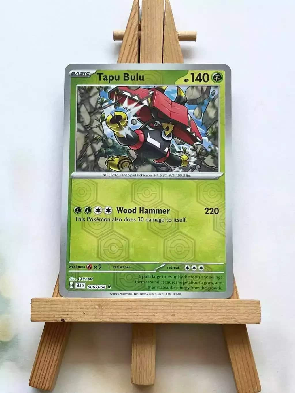 [Thẻ bài Pokemon chính hãng Anh EN] Tapu Bulu 006/064