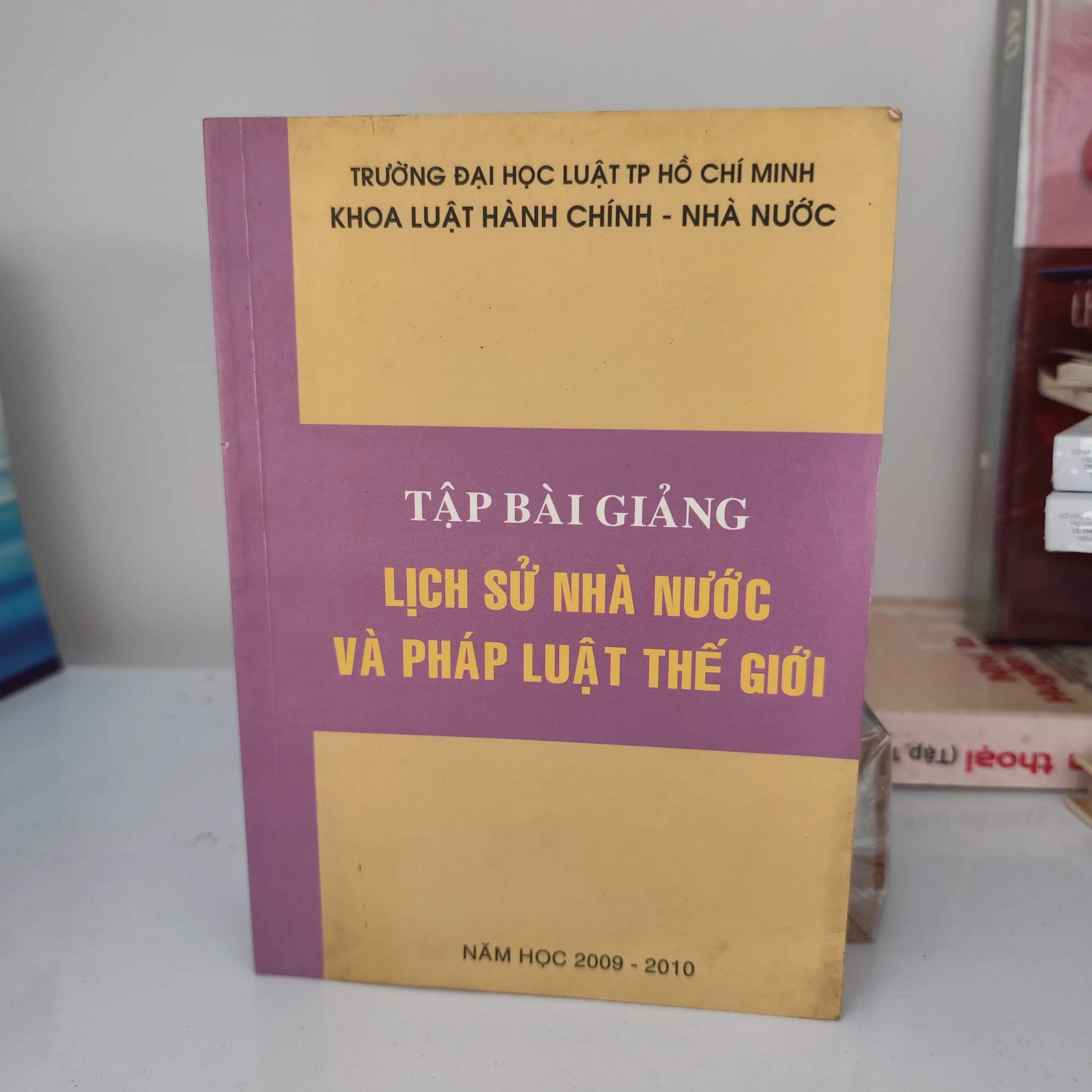 Tập bài giảng Lịch sử Nhà Nước và Pháp luật Thế Giới