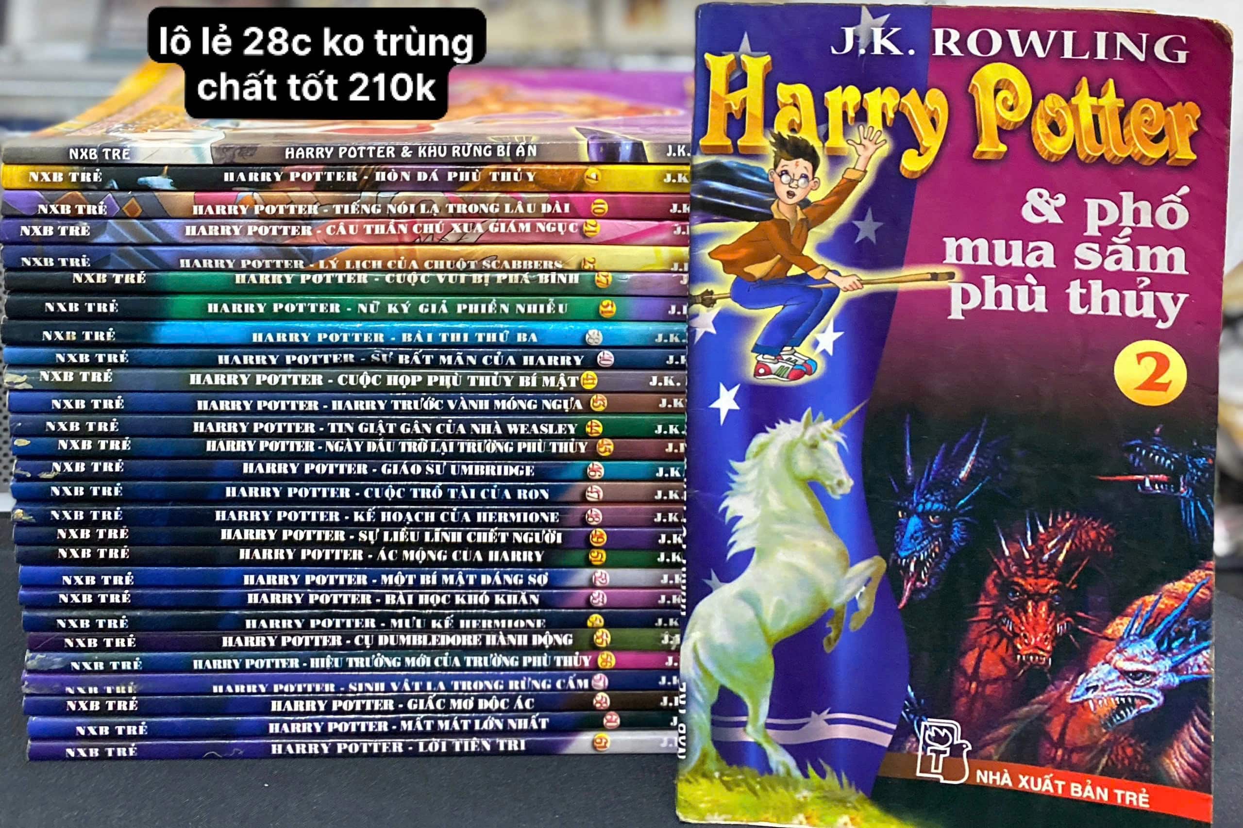 Combo Harry Potter ( Lô lẻ 28 cuốn không trùng)
