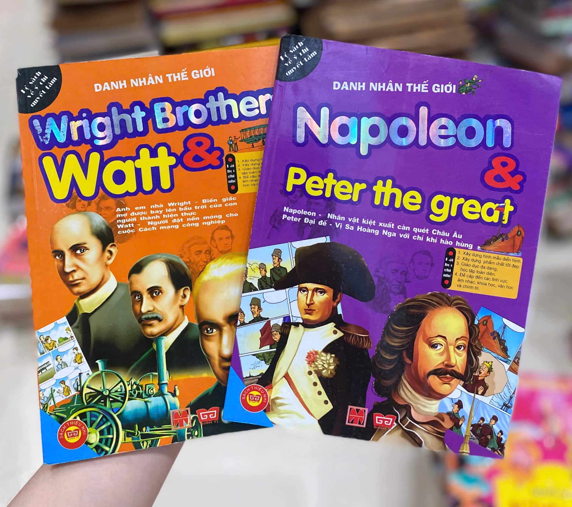 Tủ Sách Danh Nhân Thế Giới: Napoleon Và Peter The Great + Anh Em Nhà Wright Và Watt