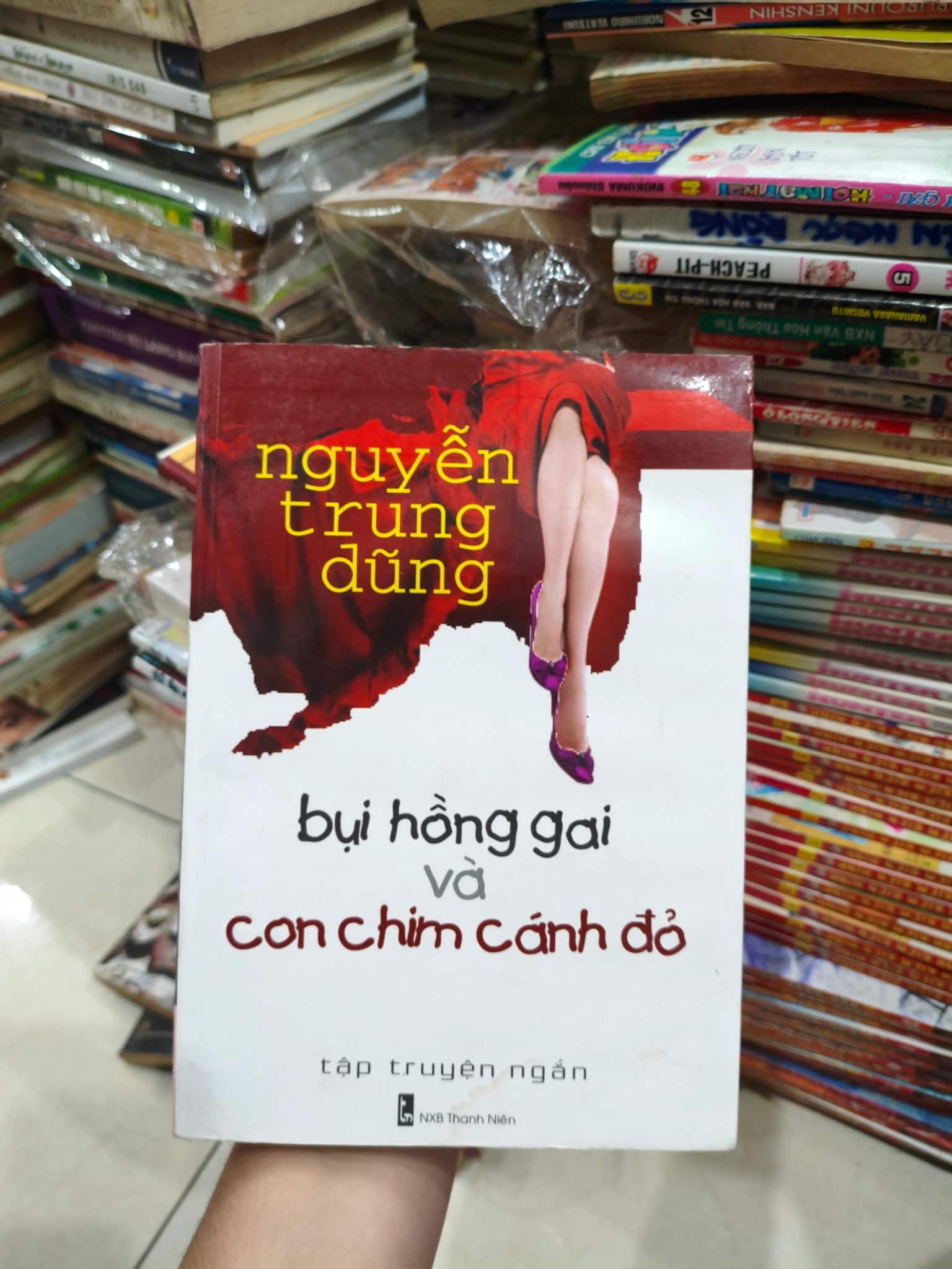 Bụi hồng gai và con chim cánh đỏ 