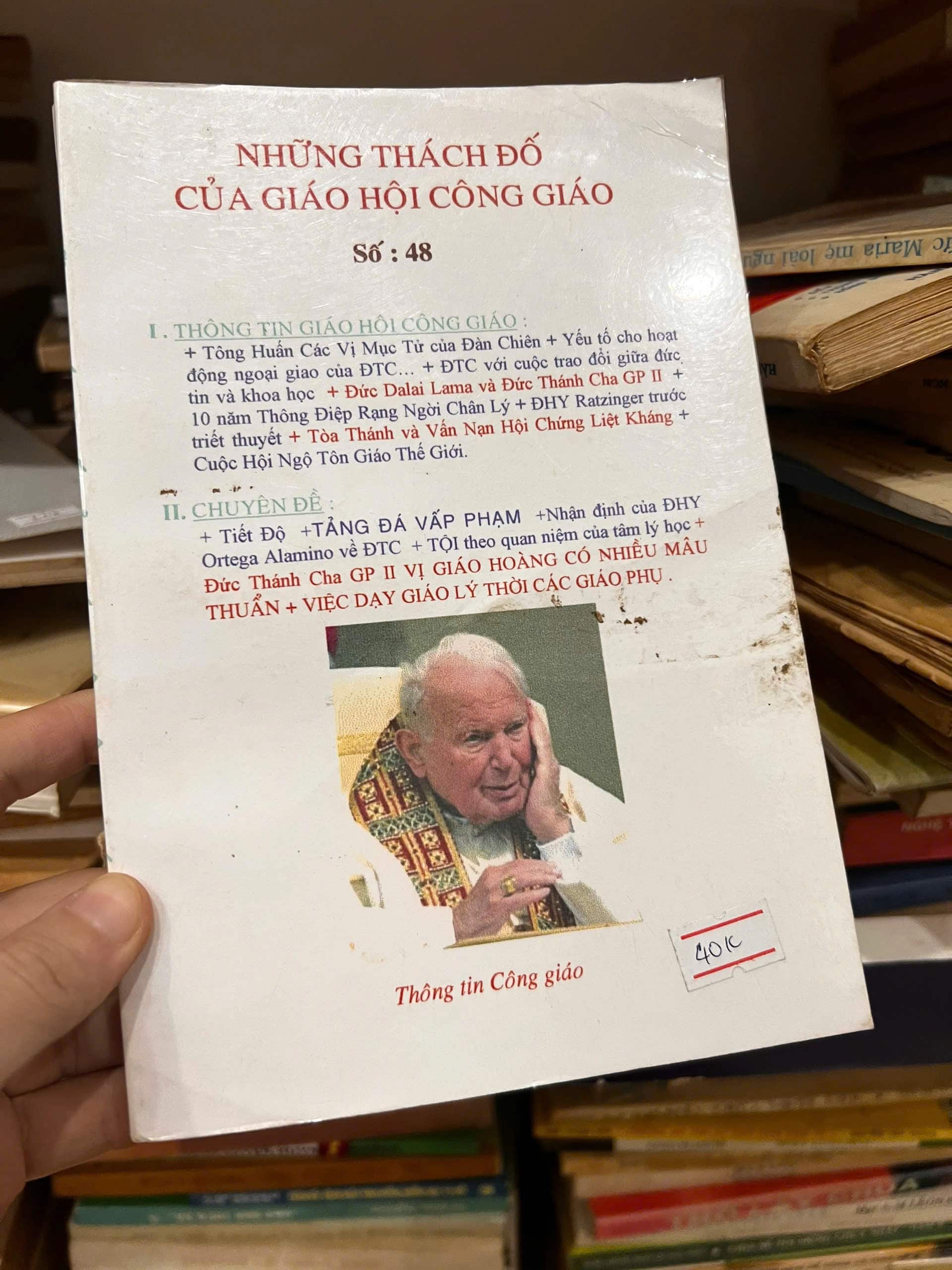 Những thách đố của giáo hội công giáo - số 48