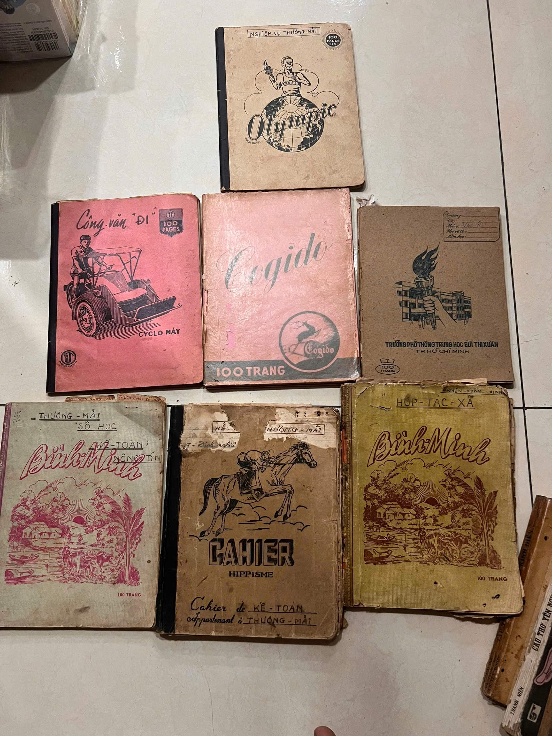 Combo 7 cuốn vở xưa