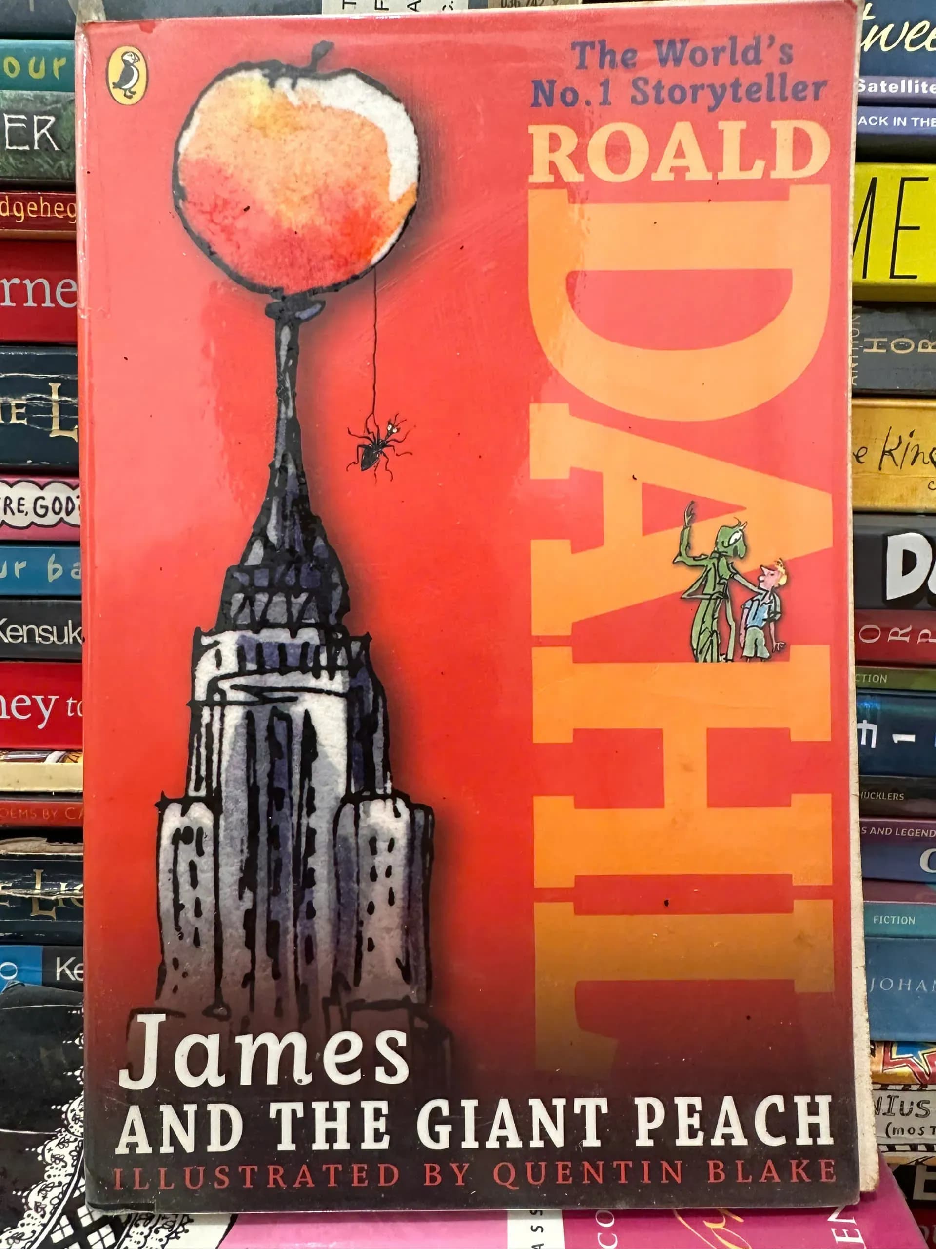 James and the Giant Peach by renowned author Roald Dahl, illustrated by Quentin Blake - Image 1