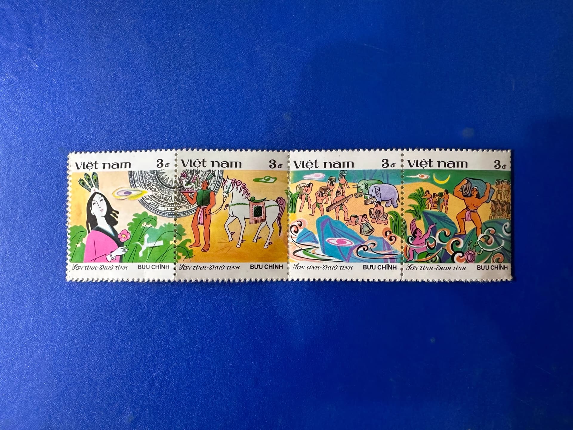 [TEM BƯU CHÍNH VN 513] - Tem sống có răng (S*) - Sơn tinh Thủy tinh - Image 1