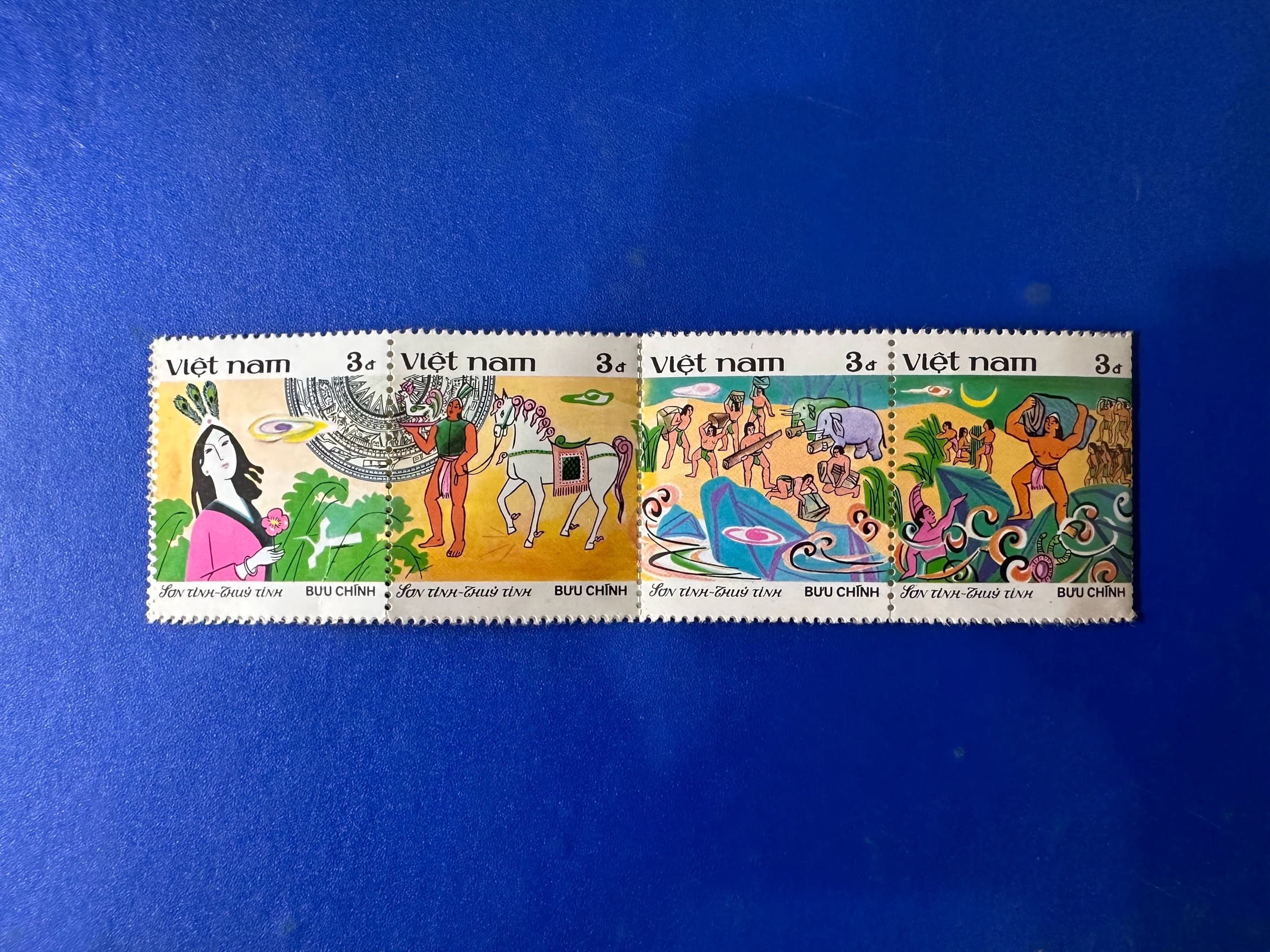 [TEM BƯU CHÍNH VN 513] - Tem sống có răng (S*) - Sơn tinh Thủy tinh - Image 1