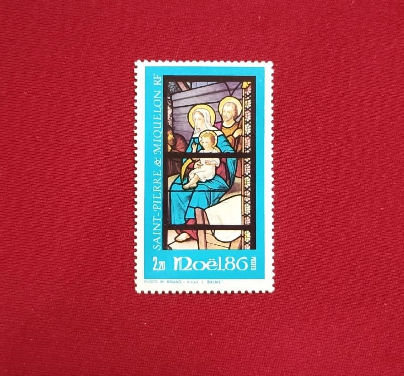 Noël 1986 – Stained Glass Nativity (Kính màu Giáng Sinh) - Image 1