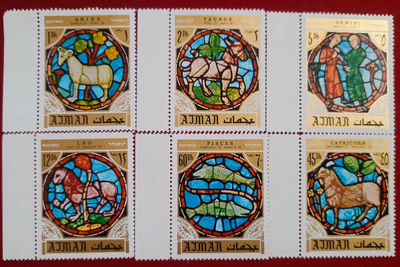 Bộ tem chủ đề 12 cung hoàng đạo - Image 1