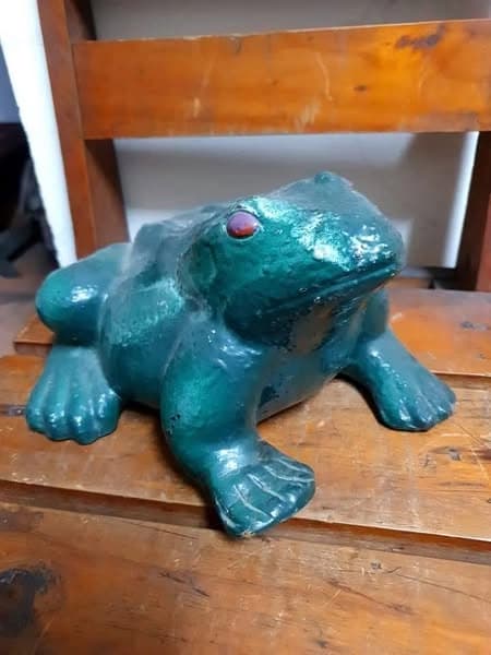 Ếch gốm to mập ~21cm lành đẹp. Nặng tay. - Image 1