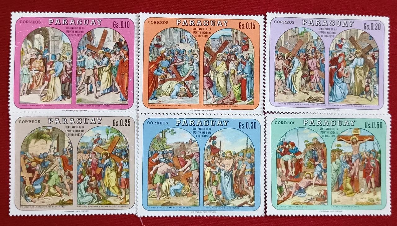 Bộ Tem Về Các chặng Đàng Thánh Giá của Chúa Giêsu - Image 1