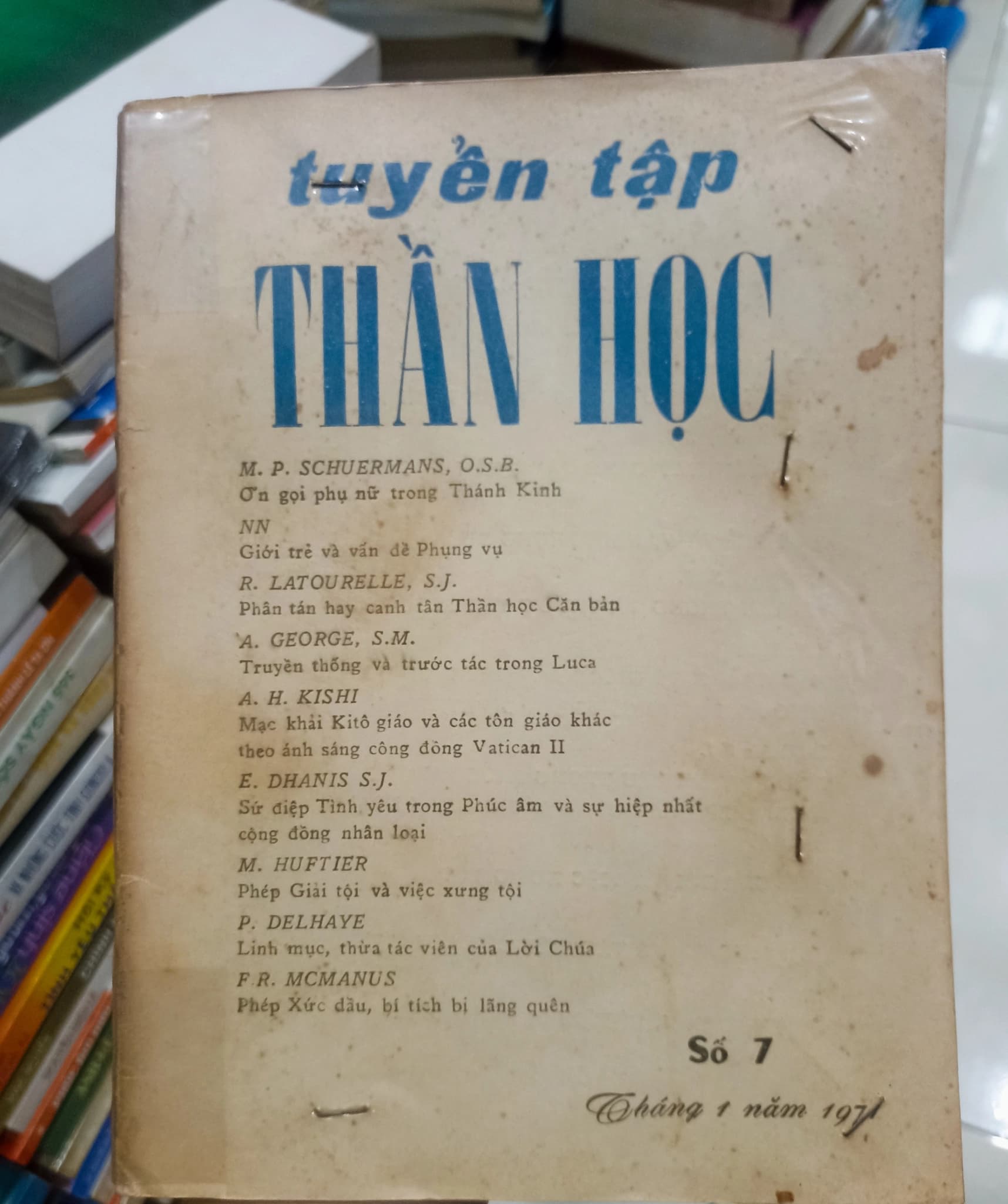 Tuyển tập thần học - Số 7 - Image 1