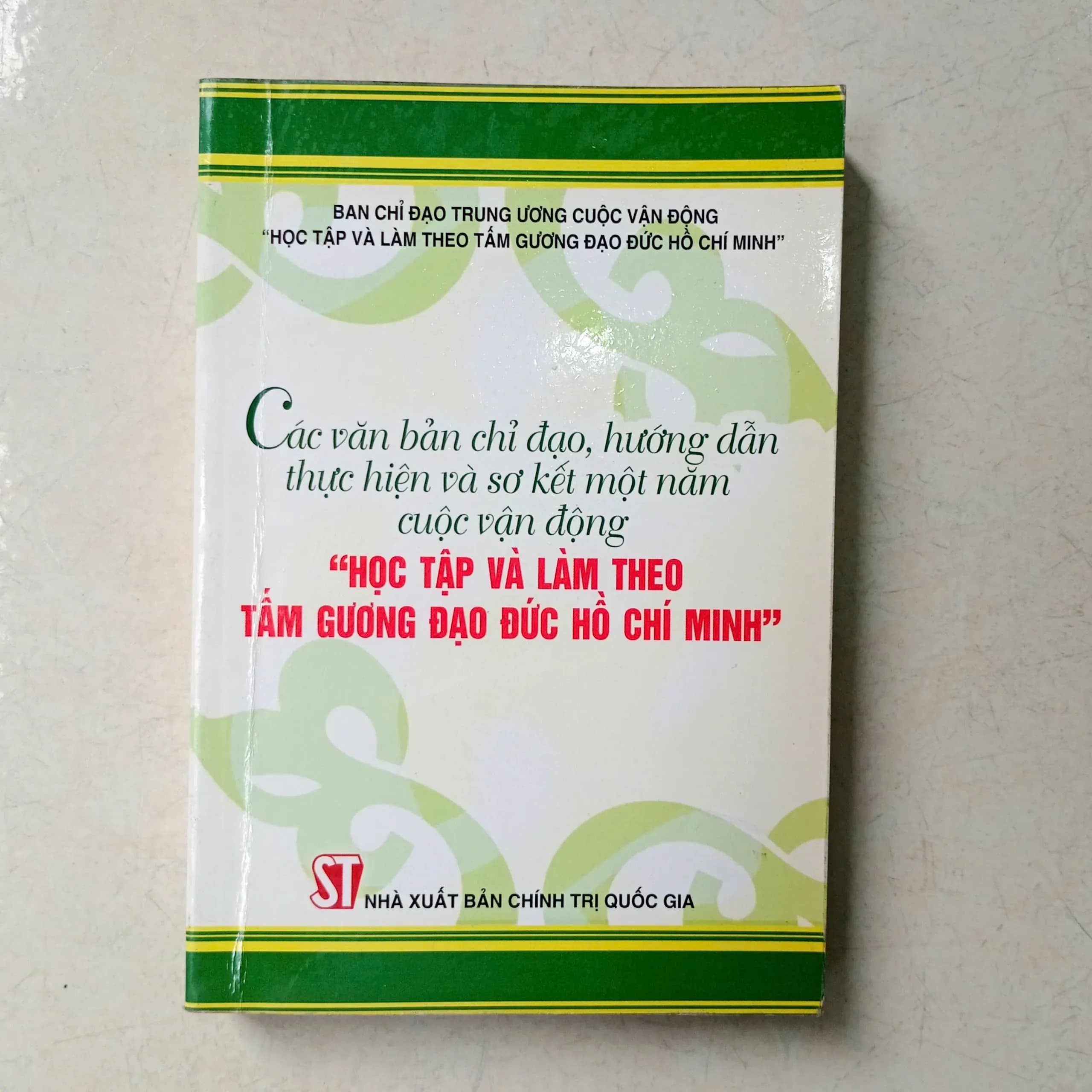 Các Văn Bản Chỉ Đạo Hướng dẫn Thực Hiện "Học tập và làm theo tấm gương đạo đức Hồ Chí Minh - Image 1