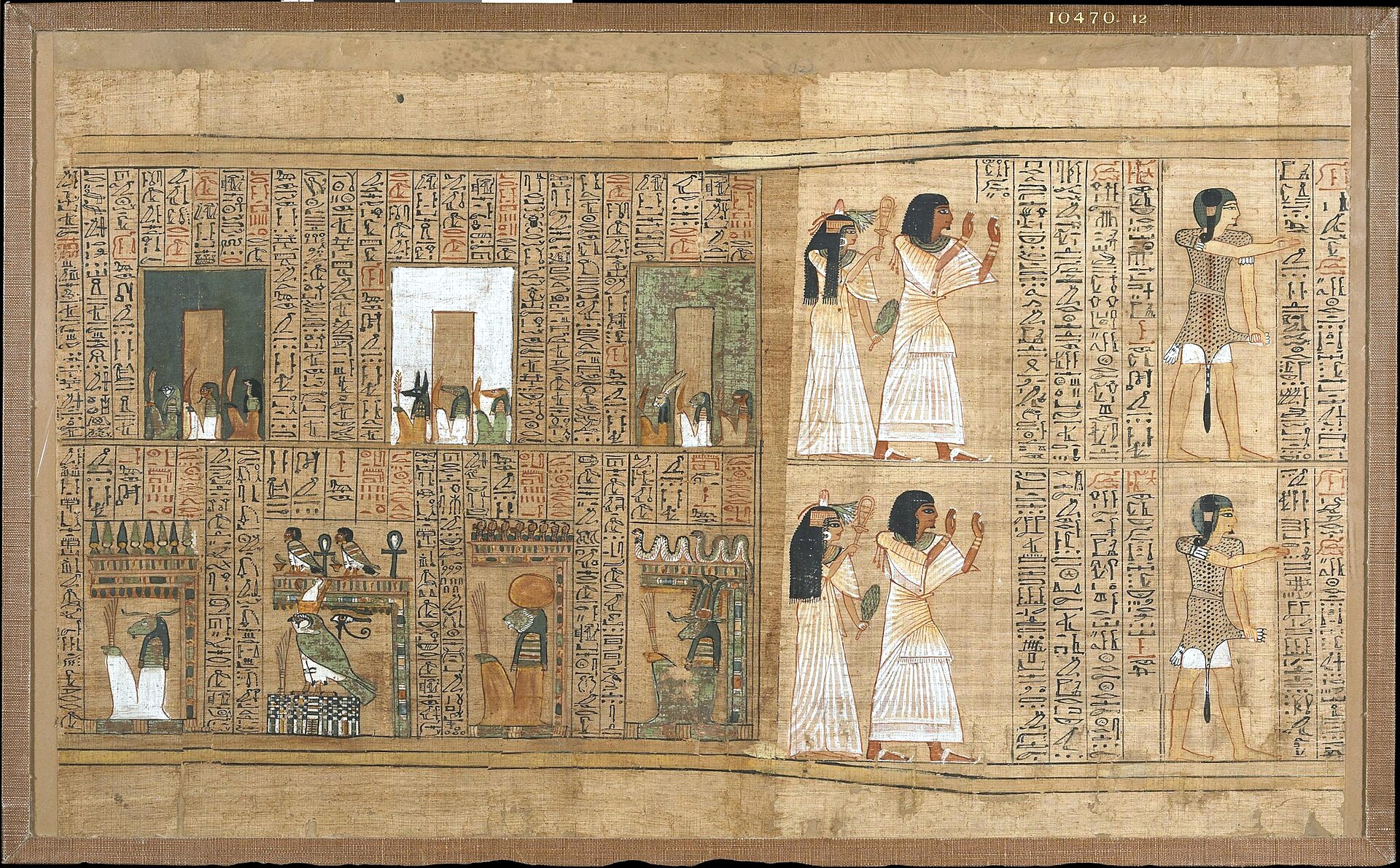 Tranh papyrus Ai Cập cổ từ Book of the Dead